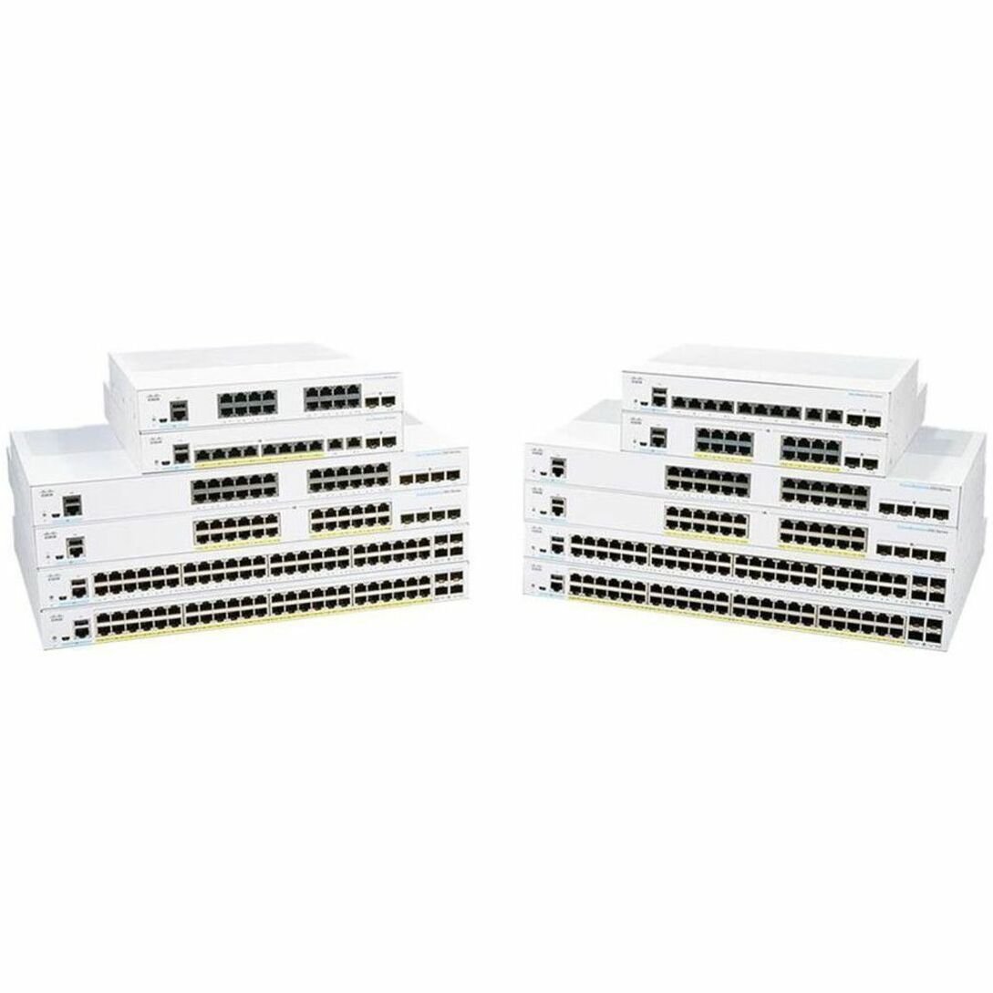 Cisco Business 350 CBS350-8P-2G Ethernet Switch - 10 Ports - Manageable - Gigabit Ethernet - 10/100/1000Base-T, 1000Base-X - 2 Layer Supported - Modular - 2 SFP Slots - 83.17 W Power Consumption - 67 