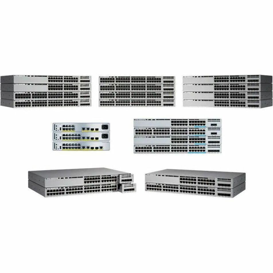 Cisco Catalyst C9200CX-8UXG-2X Ethernet Switch - 8 Ports - Manageable - Gigabit Ethernet, 10 Gigabit Ethernet - 10GBase-X, 10/100/1000Base-T - 3 Layer Supported - Modular - 315 W Power Consumption - 2