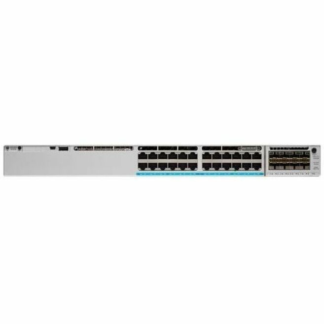 Cisco Catalyst 9300 24-port 10G/mGig with modular uplink, UPOE+, Network Advantage - 24 Ports - Manageable - 10 Gigabit Ethernet - 10/100/1000Base-T, 10GBase-T - 2 Layer Supported - Modular - 1100 W P