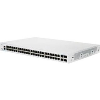 Cisco 350 CBS350-48T-4X Ethernet Switch - 48 Ports - Manageable - 3 Layer Supported - Modular - 51.01 W Power Consumption - Optical Fiber, Twisted Pair - Rack-mountable
