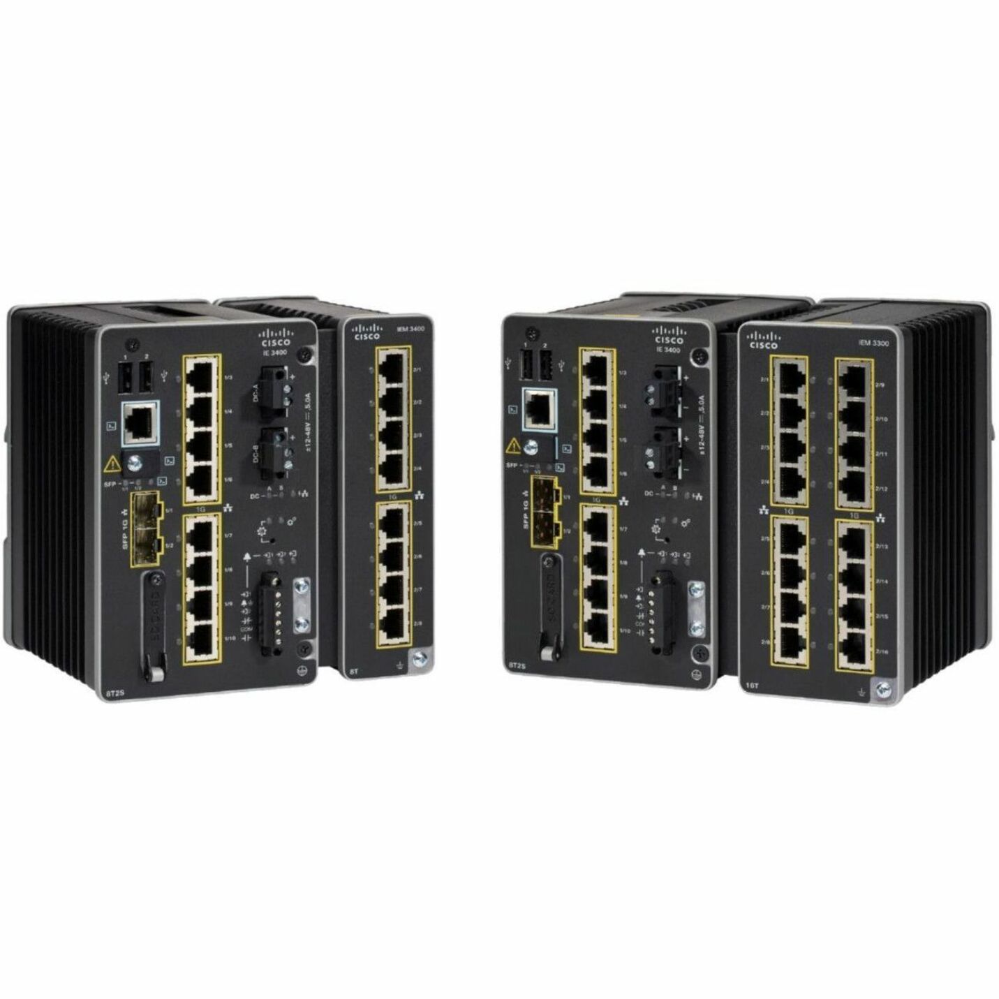 Cisco Catalyst IE3400 Rugged 8 Port GE Adv Exp Module - For Data Networking - 8 x RJ-45 1000Base-X LAN - Twisted PairGigabit Ethernet - 1000Base-X - DIN Rail