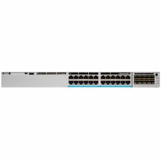 Cisco Catalyst C9300L-24UXG-4X Ethernet Switch - 24 Ports - Manageable - Gigabit Ethernet, 10 Gigabit Ethernet - 1000Base-T, 10GBase-X - Refurbished - 3 Layer Supported - Modular - 1100 W Power Consum