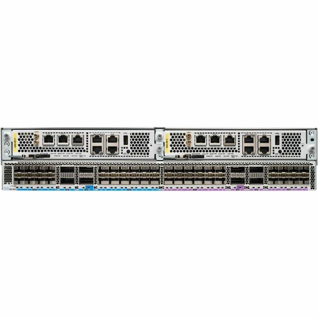 Cisco ASR 9902 Chassis, 2RU - Refurbished - Powerline - 48 QSFP28 Slots, SFP28 Slots, SFP+ Slots, QSFP-DD Slots - 100 Gigabit Ethernet - IEEE 802.3ah, IEEE 802.1ag, IEEE 802.3, IEEE 802.3ab, IEEE 802.