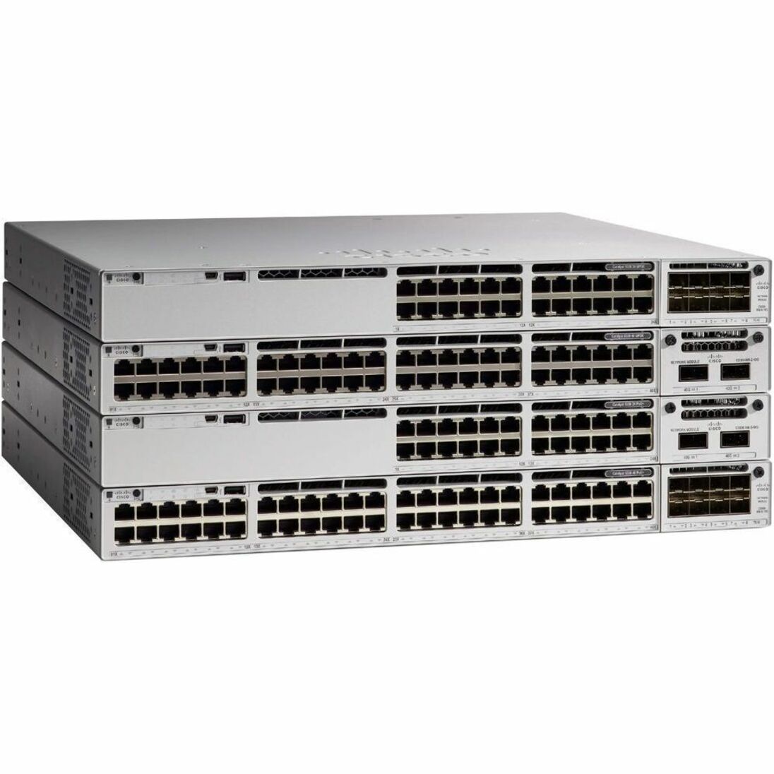 Cisco Catalyst C9300X-48HXN Ethernet Switch - 48 Ports - Manageable - 10 Gigabit Ethernet, 5 Gigabit Ethernet - 10GBase-T - 3 Layer Supported - Modular - 1100 W Power Consumption - 90 W PoE Budget - T