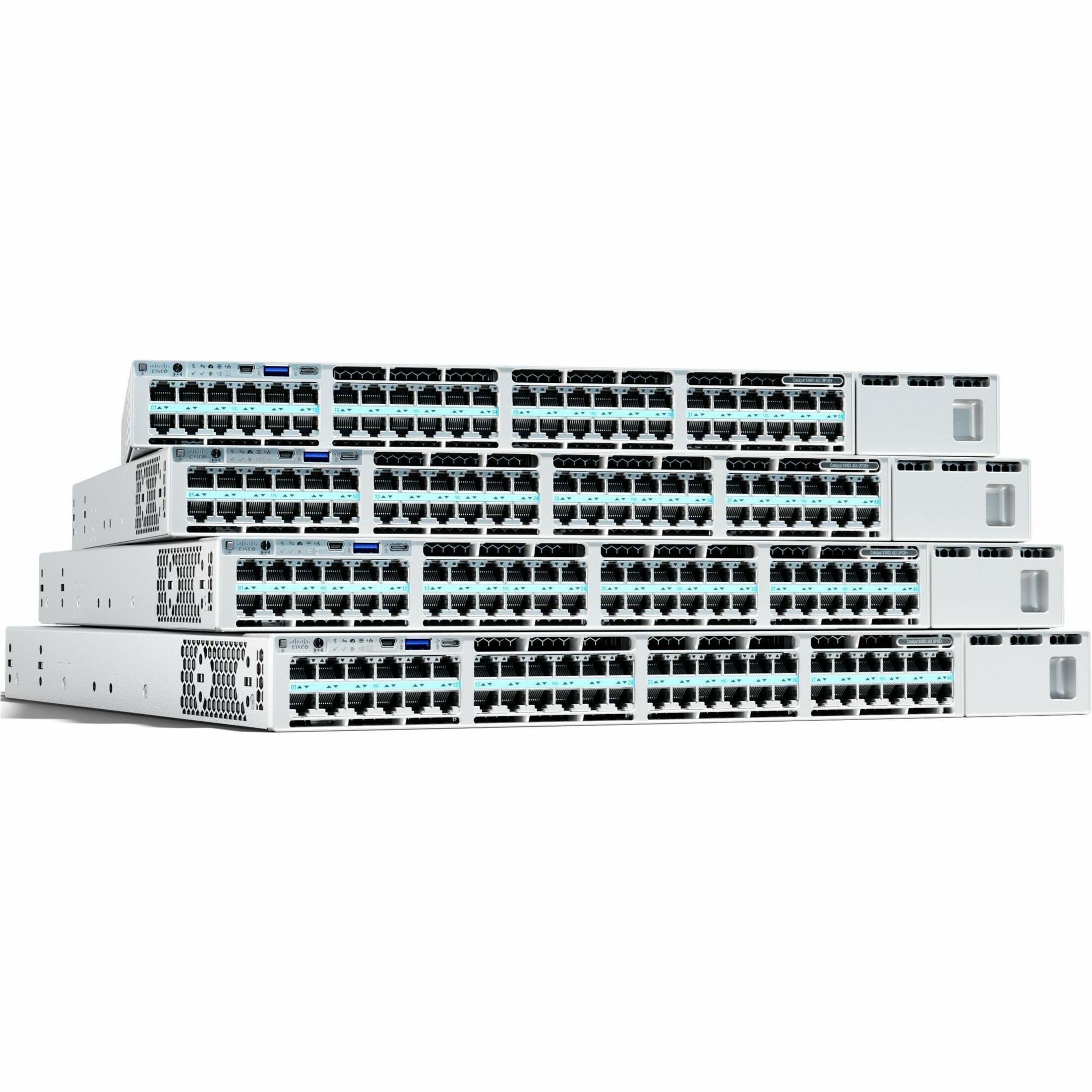 Cisco Catalyst C9300X-48HX Ethernet Switch - 48 Ports - Manageable - 10 Gigabit Ethernet, 5 Gigabit Ethernet - 10GBase-T - 3 Layer Supported - Modular - 1100 W Power Consumption - 90 W PoE Budget - Tw
