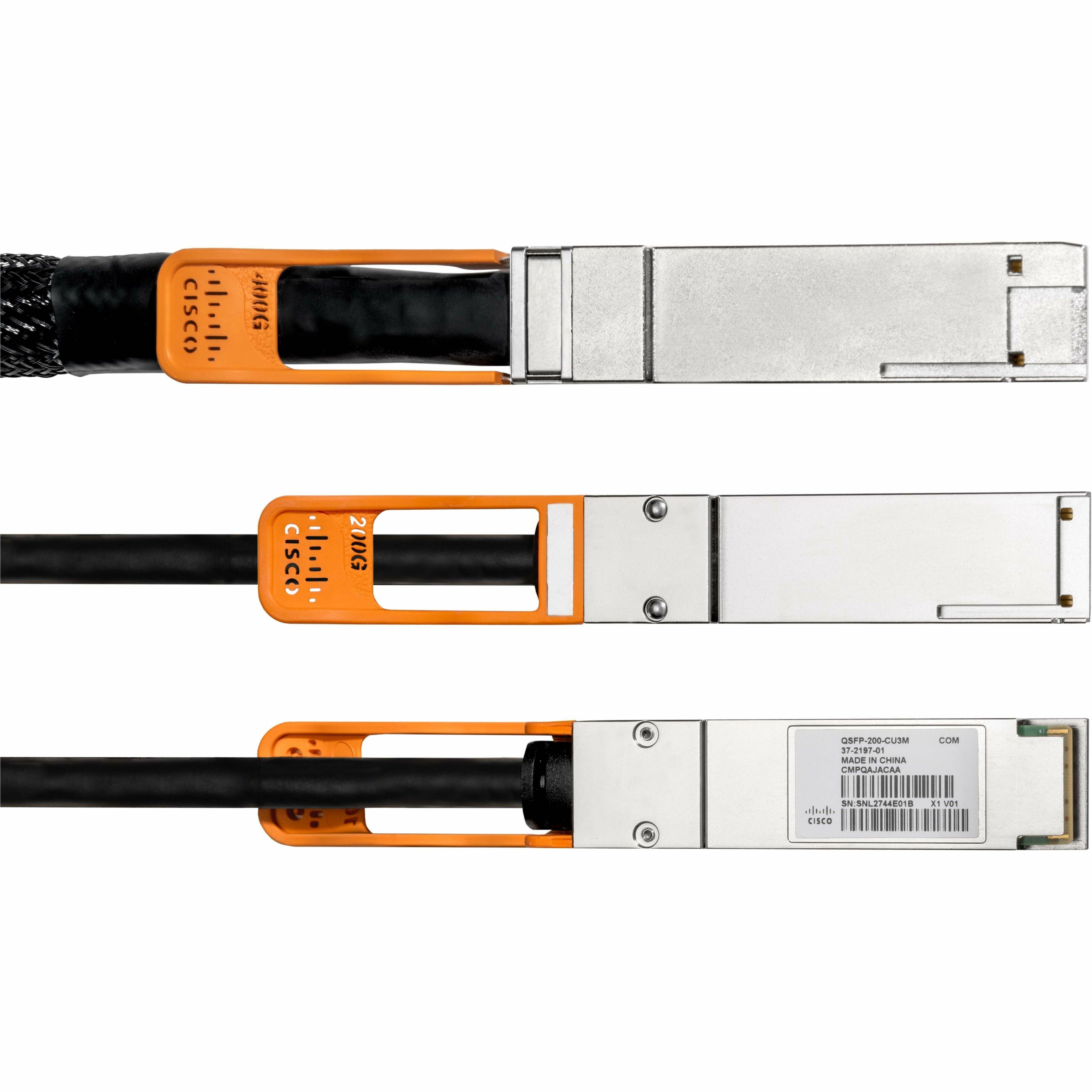 Cisco QSFP-DD/QSFP56 Network Cable - 9.84 ft QSFP-DD/QSFP56 Network Cable for Network Device, Server, Rack, Switch - Second End: 2 x QSFP56 Network - 400 Gbit/s