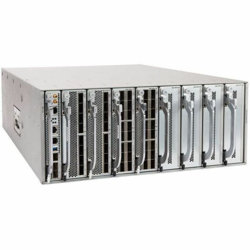 Cisco Nexus 9408 Switch Chassis - Manageable - 400 Gigabit Ethernet, 200 Gigabit Ethernet, 10 Gigabit Ethernet, 25 Gigabit Ethernet, 50 Gigabit Ethernet - 3 Layer Supported - Modular - Optical Fiber -