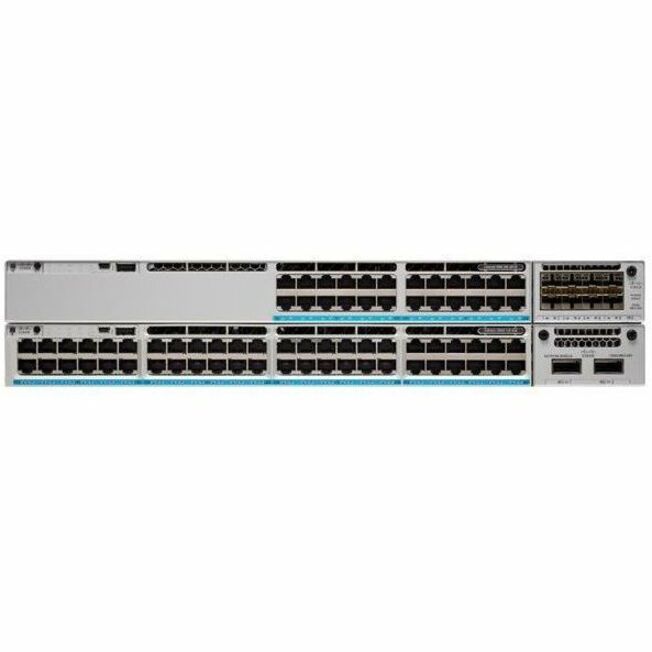 Cisco Catalyst C9300X-48HX Ethernet Switch - 48 Ports - Manageable - 10 Gigabit Ethernet - 10GBase-T - Refurbished - 3 Layer Supported - Modular - 1100 W Power Consumption - Twisted Pair - PoE Ports -