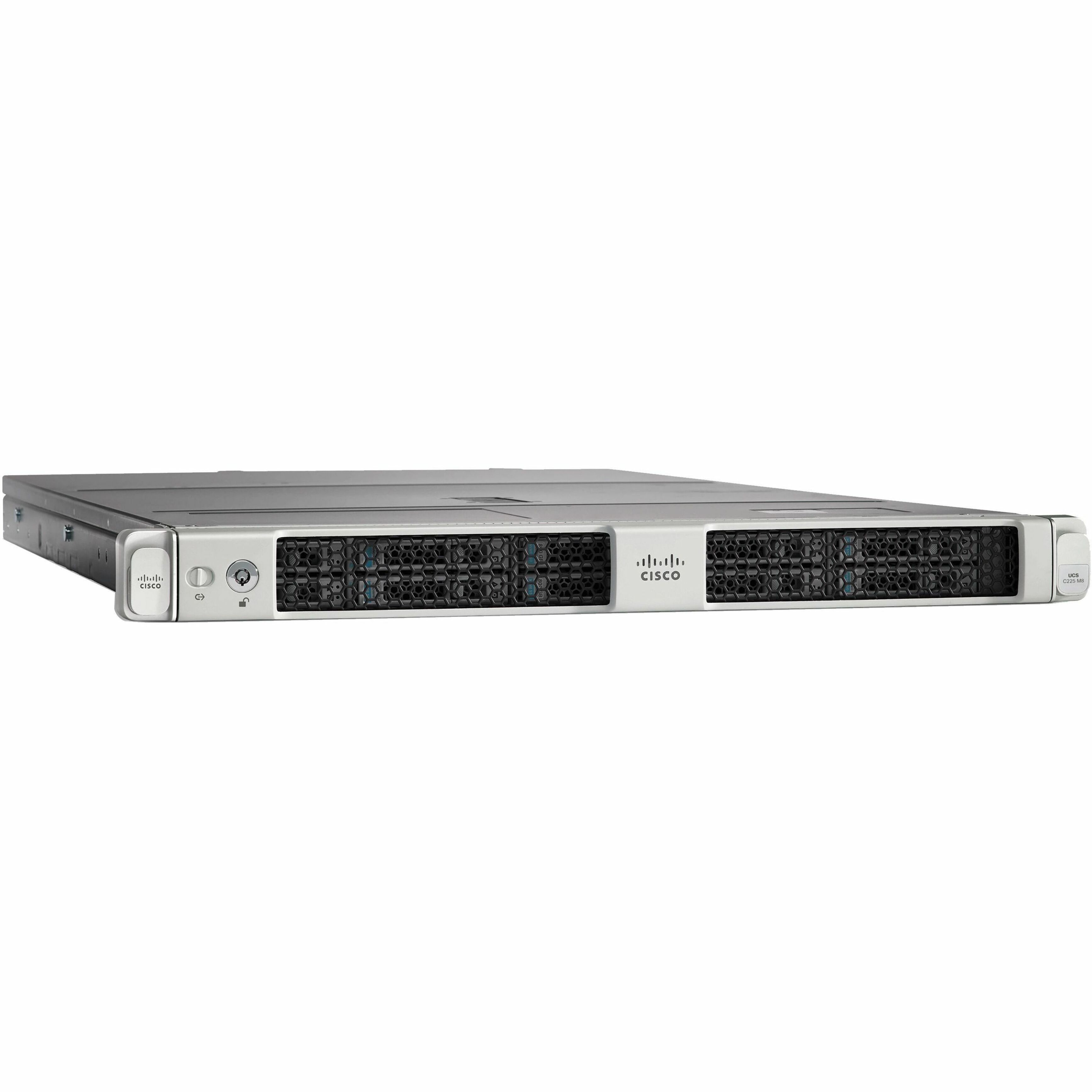 Cisco Barebone System - 1U Rack-mountable - 1 x Processor Support - AMD Chip - 3 TB DDR5 SDRAM Maximum RAM Support - 12 Total Memory Slots - NVMe RAID Supported Controller 8 MB Graphic(s) - 10 2.5" Ba