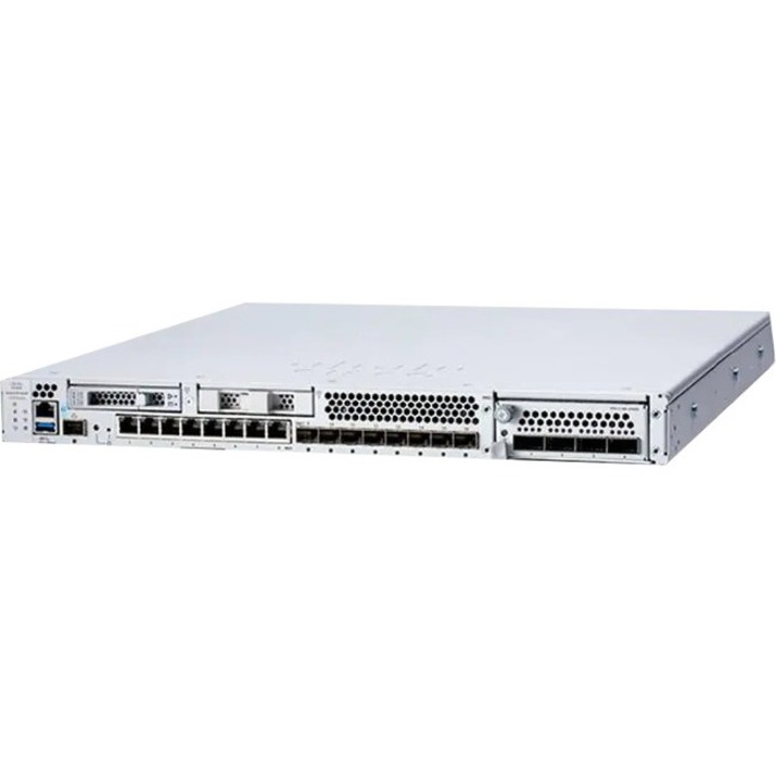 Cisco 3120 Network Security/Firewall Appliance - 16 Port - 10/100/1000Base-T, 1000Base-T - 10 Gigabit Ethernet - 21 Gbit/s Firewall Throughput - 6000 VPN - 8 x RJ-45 - 8 Total Expansion Slots - 50 Hz,