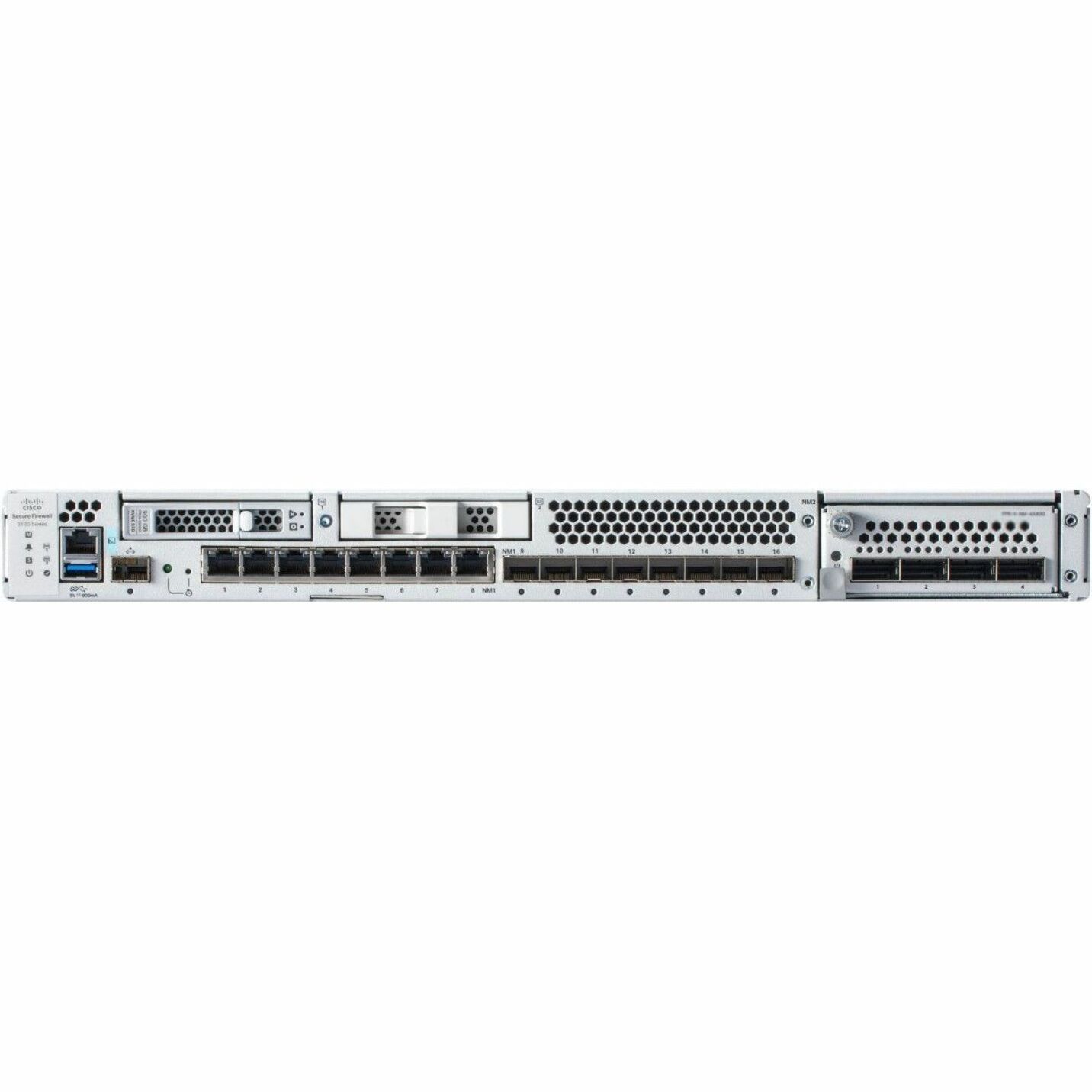 Cisco 3110 Network Security/Firewall Appliance - 16 Port - 10/100/1000Base-T, 1000Base-T - 10 Gigabit Ethernet - 17 Gbit/s Firewall Throughput - 3000 VPN - 8 x RJ-45 - 8 Total Expansion Slots - 50 Hz,