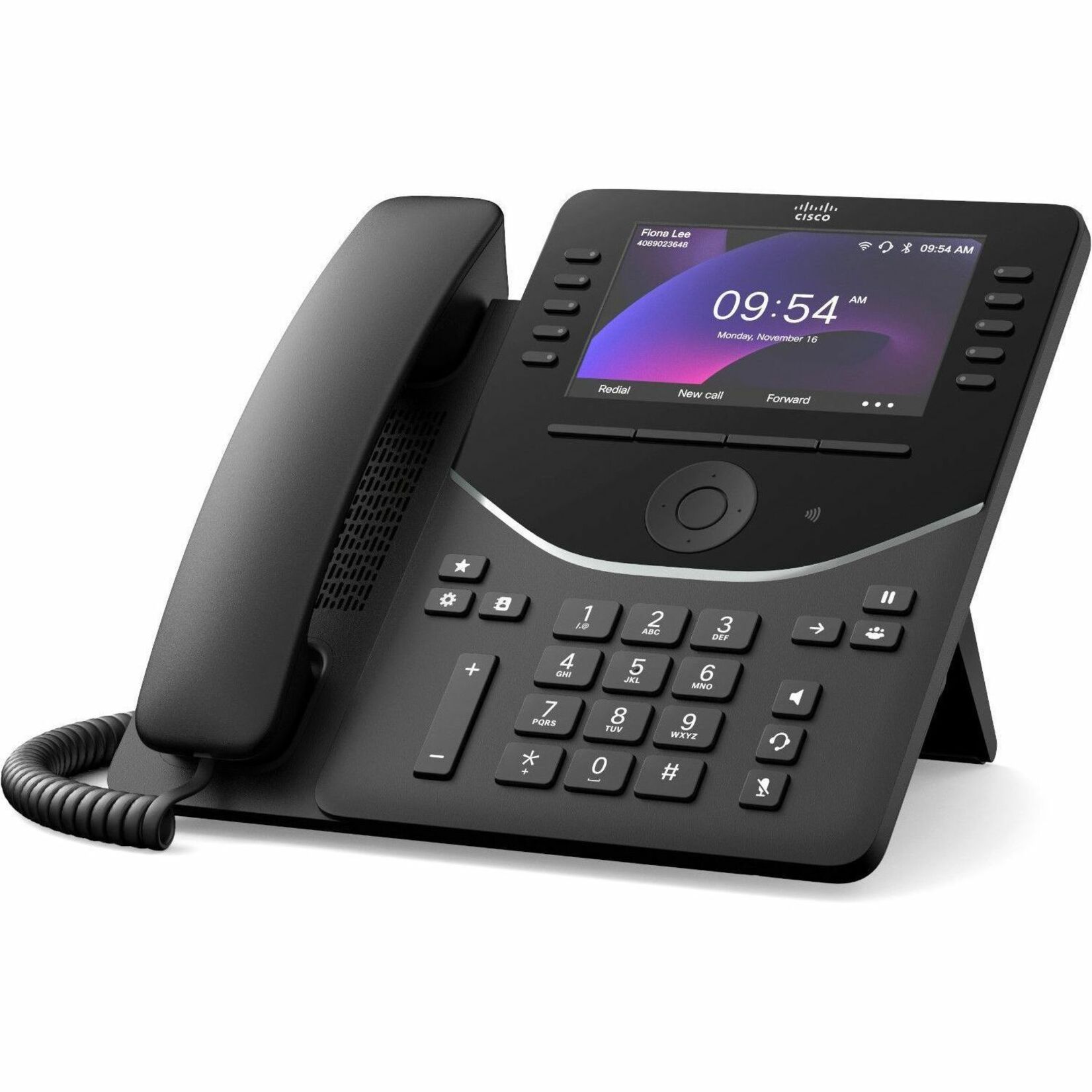 Cisco DP-9871 IP Phone - Corded - Corded - Desktop, Wall Mountable - Carbon Black - TAA Compliant - 128 x Total Line - VoIP - 5" LCD - 2 x Network (RJ-45) - PoE Ports