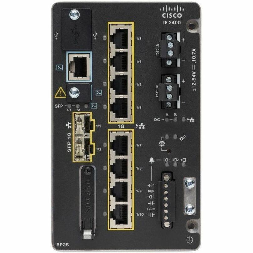 Cisco Catalyst IE-3400H-16FT Ethernet Switch - 16 Ports - Manageable - Fast Ethernet - 100Base-X - Refurbished - 3 Layer Supported - 39 W Power Consumption - White - Wall Mountable - 5 Year Limited Wa