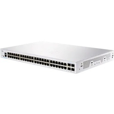 Cisco 250 CBS250-48T-4X Ethernet Switch - 48 Ports - Manageable - Gigabit Ethernet, 10 Gigabit Ethernet - 1000Base-T, 10GBase-X - Refurbished - 2 Layer Supported - Modular - Optical Fiber, Twisted Pai