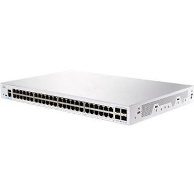 Cisco 250 CBS250-48T-4X Ethernet Switch - 52 Ports - Manageable - Gigabit Ethernet, 10 Gigabit Ethernet - 1000Base-T, 10GBase-X - Refurbished - 2 Layer Supported - Modular - Optical Fiber, Twisted Pai