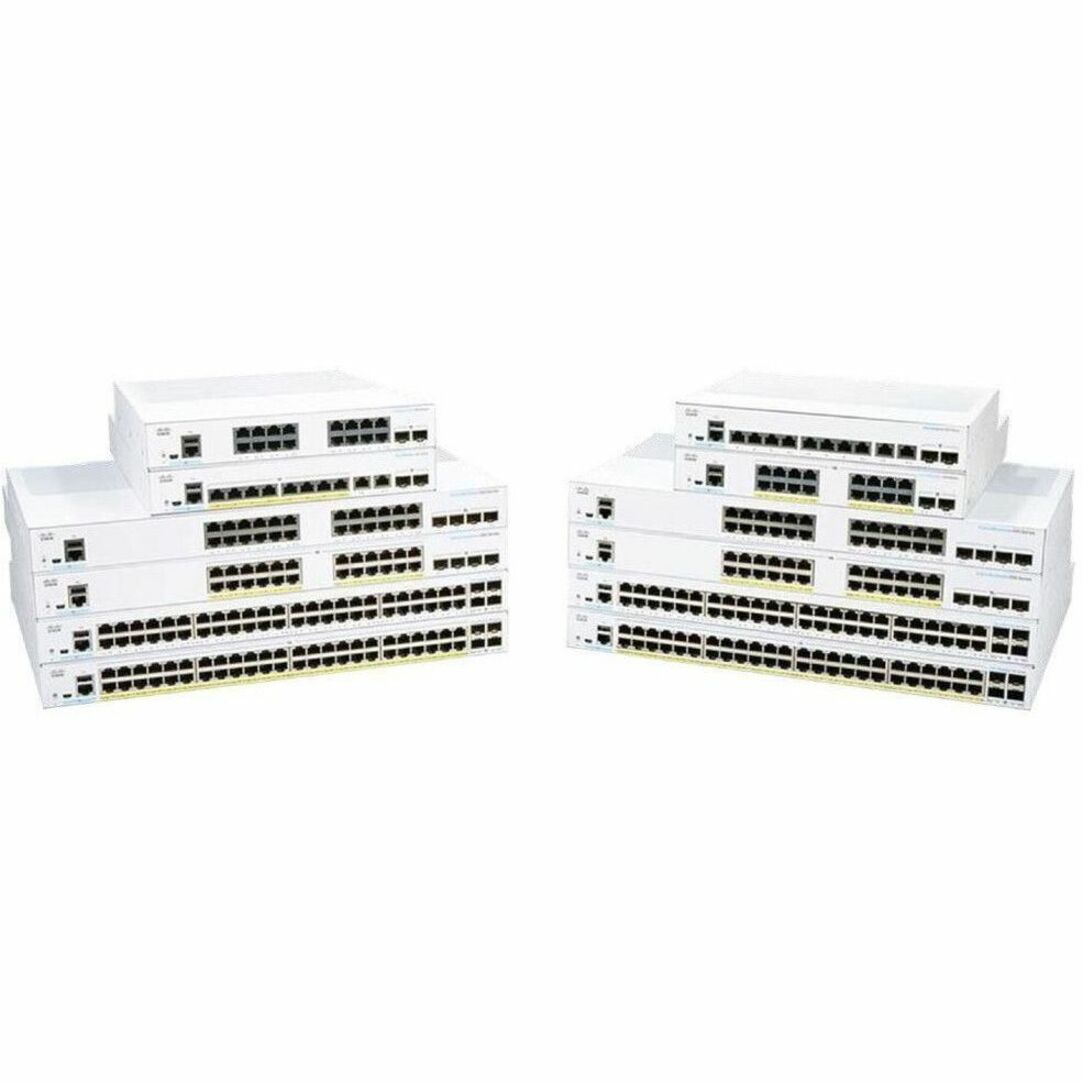 Cisco 250 CBS250-8FP-E-2G Ethernet Switch - 10 Ports - Manageable - Gigabit Ethernet - 1000Base-T, 1000Base-X - Refurbished - 2 Layer Supported - Modular - 2 SFP Slots - 120 W PoE Budget - Optical Fib