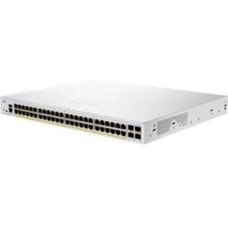 Cisco 350 CBS350-48FP-4G Ethernet Switch - 52 Ports - Manageable - Gigabit Ethernet - 1000Base-T, 1000Base-X - Refurbished - 3 Layer Supported - Modular - 4 SFP Slots - 74.03 W Power Consumption - 740