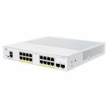 Cisco 350 CBS350-16P-E-2G Ethernet Switch - 16 Ports - Manageable - Gigabit Ethernet - 1000Base-T, 1000Base-X - Refurbished - 3 Layer Supported - Modular - 2 SFP Slots - 23.68 W Power Consumption - 12