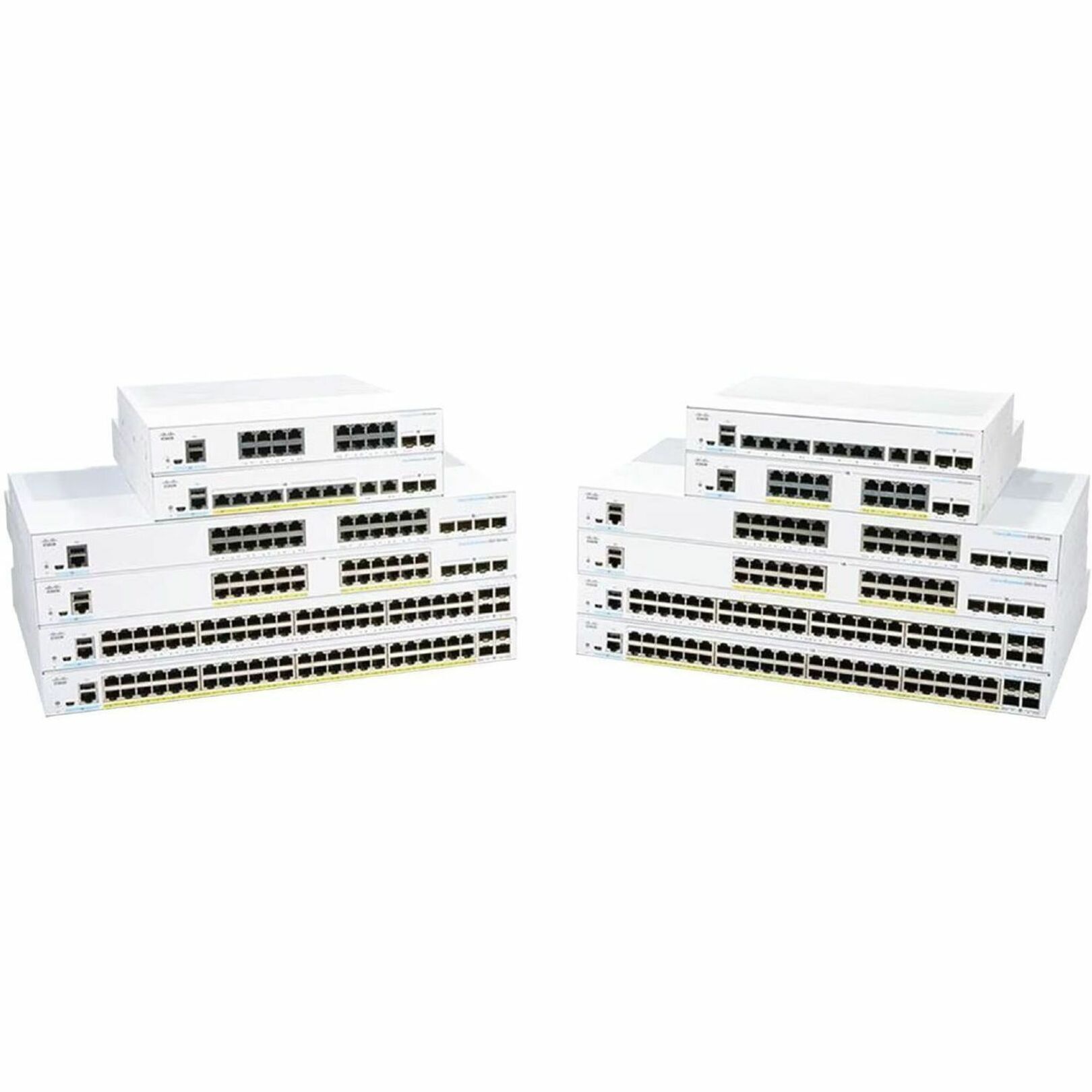 Cisco CBS250-24P-4X Ethernet Switch - 24 Ports - Manageable - Gigabit Ethernet, 10 Gigabit Ethernet - 10GBase-X, 10/100/1000Base-T - Refurbished - 2 Layer Supported - Modular - 240.40 W Power Consumpt