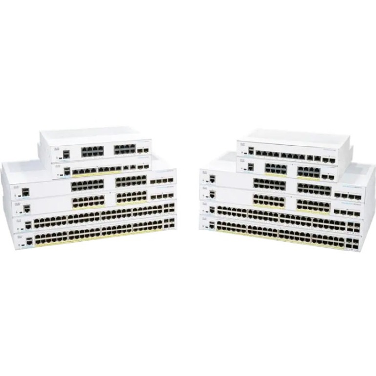 Cisco Business 350-24XTS Ethernet Switch - 12 Ports - Manageable - 10 Gigabit Ethernet - 10GBase-T, 10GBase-X - Refurbished - 3 Layer Supported - Modular - 80.20 W Power Consumption - Optical Fiber, T