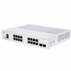 Cisco CBS350-16T-2G Ethernet Switch - 16 Ports - Manageable - Gigabit Ethernet - 1000Base-T, 1000Base-X - Refurbished - 3 Layer Supported - Modular - 2 SFP Slots - 18.63 W Power Consumption - Optical 