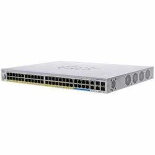 Cisco Business CBS350-48NGP-4X Ethernet Switch - 50 Ports - Manageable - 10 Gigabit Ethernet, Gigabit Ethernet, 5 Gigabit Ethernet - 10GBase-T, 10GBase-X, 10/100/1000Base-T, 5GBase-T - Refurbished - 3