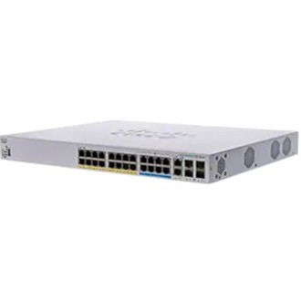 Cisco Business CBS350-24NGP-4X Ethernet Switch - 26 Ports - Manageable - 10 Gigabit Ethernet, Gigabit Ethernet, 5 Gigabit Ethernet - 10GBase-T, 10GBase-X, 10/100/1000Base-T, 5GBase-T - Refurbished - 3