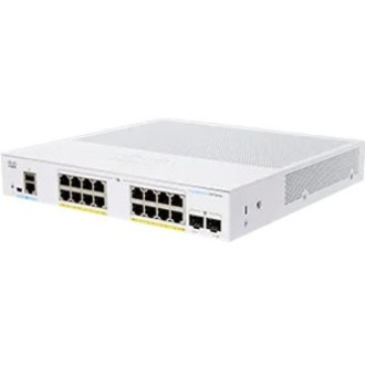 Cisco 350 CBS350-16P-2G Ethernet Switch - 16 Ports - Manageable - Gigabit Ethernet - 1000Base-T, 1000Base-X - Refurbished - 3 Layer Supported - Modular - 2 SFP Slots - 25.01 W Power Consumption - 120 