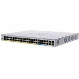 Cisco Business CBS350-48NGP-4X Ethernet Switch - 50 Ports - Manageable - 10 Gigabit Ethernet, Gigabit Ethernet, 5 Gigabit Ethernet - 10GBase-T, 10GBase-X, 10/100/1000Base-T, 5GBase-T - Refurbished - 3