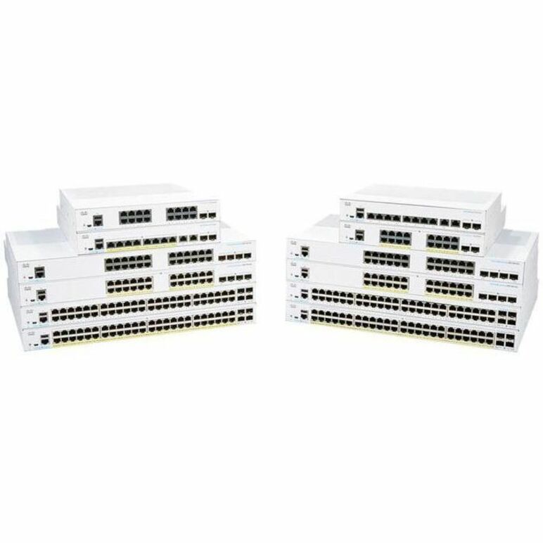 Cisco Business 350-48XT-4X Ethernet Switch - 48 Ports - Manageable - 10 Gigabit Ethernet - 10GBase-T, 10GBase-X - Refurbished - 3 Layer Supported - Modular - 234.40 W Power Consumption - Optical Fiber