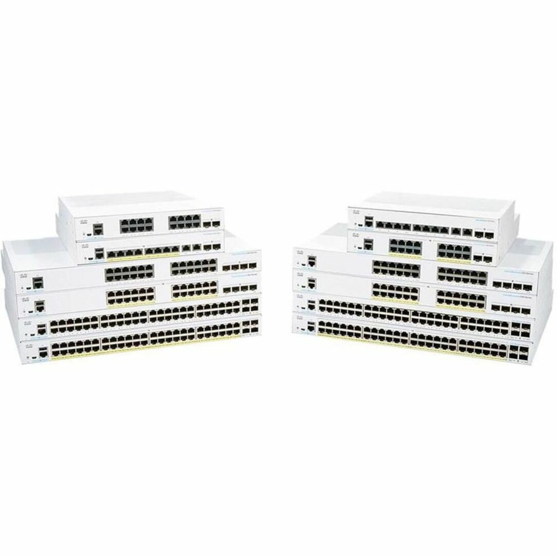 Cisco 350 CBS350-24T-4G Ethernet Switch - 28 Ports - Manageable - Gigabit Ethernet - 1000Base-T, 1000Base-X - Refurbished - 2 Layer Supported - Modular - 4 SFP Slots - 25.63 W Power Consumption - Twis