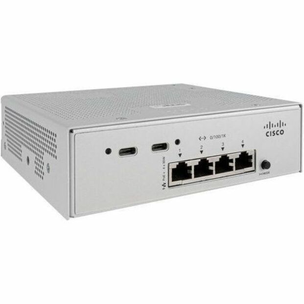 Cisco Catalyst CMICR-4PT Ethernet Switch - 5 Ports - Gigabit Ethernet - 1000Base-T, 1000Base-X - Refurbished - 2 Layer Supported - Modular - 1 SFP Slots - 120 W PoE Budget - Optical Fiber, Twisted Pai