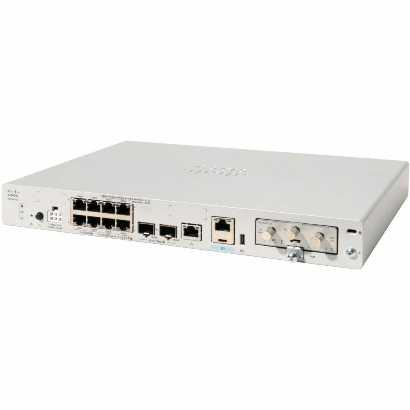 Cisco 8212 Router Chassis - Management Port - 72 QSFP-DD Slots, QSFP56-DD Slots - 64 GB - 800 Gigabit Ethernet - 2U - Rack-mountable - 1 Year