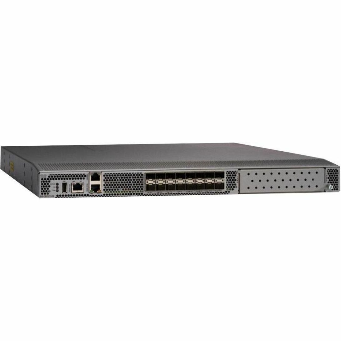 Cisco MDS 9132T 32-Gbps 32- Port Fibre Channel Switch - 32 Gbit/s - 8 Fiber Channel Ports - 32 Gigabit EthernetSFP+ - 8 x SFP+ Slots - Manageable - Rack-mountable - 1U - Refurbished