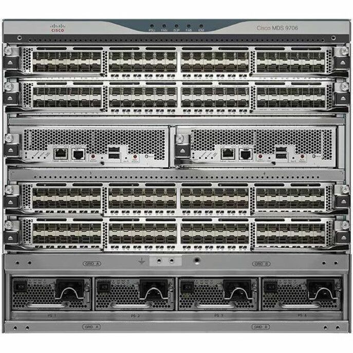 Cisco MDS 9706 SAN Switch Chassis - 6 x Total Expansion Slots - Manageable - Rack-mountable - 9U - Redundant Power Supply - Refurbished - 1 Year