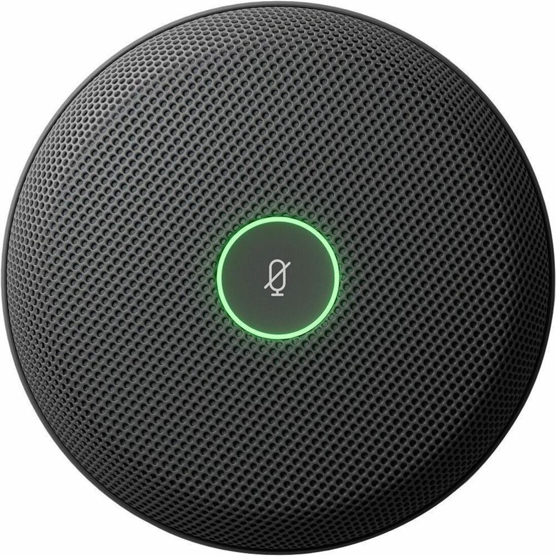 Cisco Wired Microphone for Meeting Room, Conferencing, Voice, Video, Speaker - Carbon Black - 36.09 ft - 100 Hz to 16 kHz - Directional - Table Mount, Flush Mount - RJ-45