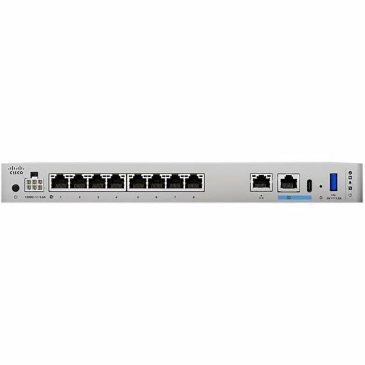 Cisco Secure Firewall 1210 compact security appliance with ASA software - Centralized Management - 8 Port - 10/100/1000Base-T - Gigabit Ethernet - 6.50 Gbit/s Firewall Throughput - 200 VPN - 8 x RJ-45