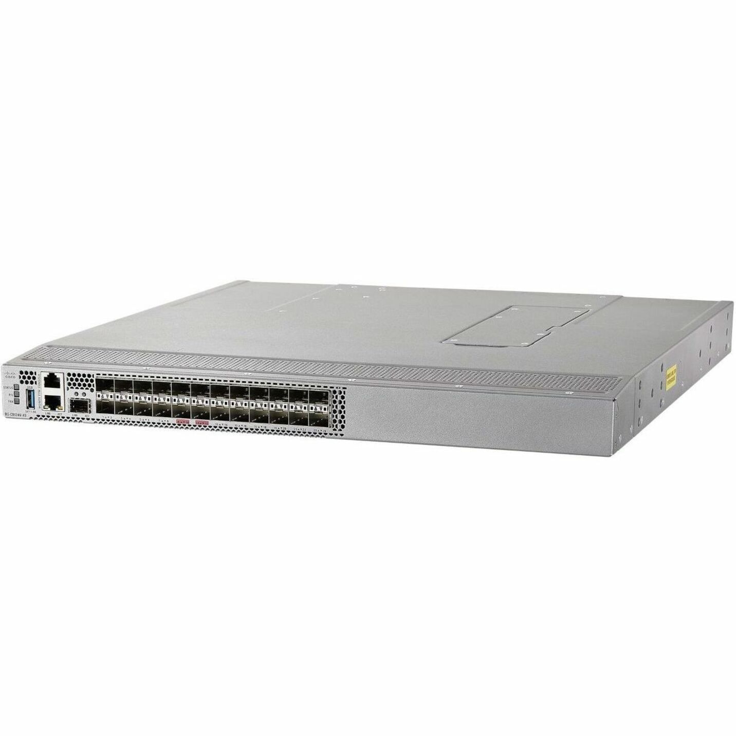 Cisco MDS 9124V 64-Gbps 24-Port Fibre Channel Switch - 24 Ports - 64 Gbit/s - 24 Fiber Channel Ports - Gigabit Ethernet - 24 x Total Expansion Slots - SFP+ - 24 x SFP+ Slots - Rack-mountable - 1U - Re
