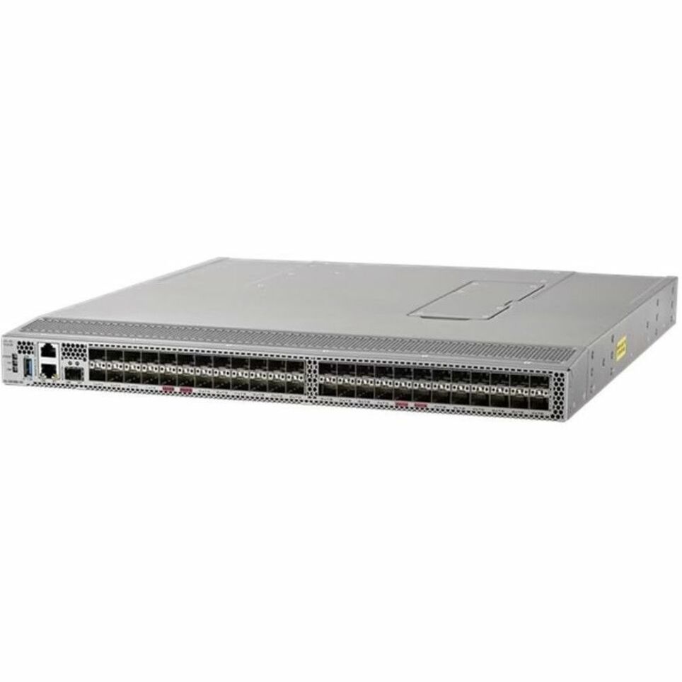 Cisco MDS 9148V 64-Gbps 48-Port Fibre Channel Switch - 48 Ports - 64 Gbit/s - 48 Fiber Channel Ports - Gigabit Ethernet - 48 x Total Expansion Slots - SFP+ - 48 x SFP+ Slots - Manageable - Rack-mounta