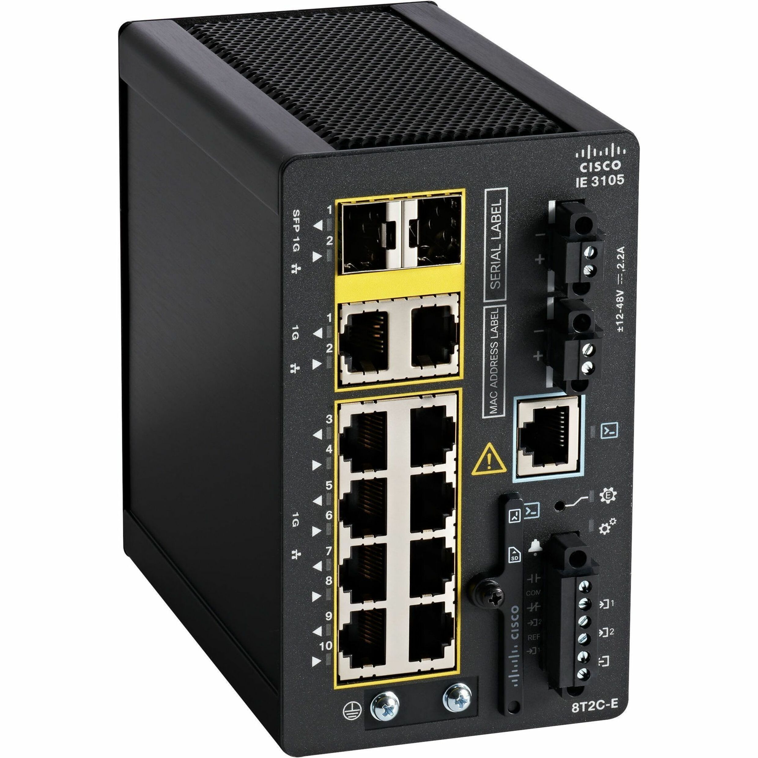 Cisco Catalyst IE3100 Rugged Ethernet Switch - 10 Ports - Manageable - Gigabit Ethernet - 10/100/1000Base-T, 1000Base-X - Refurbished - 3 Layer Supported - Modular - 28 W Power Consumption - Twisted P