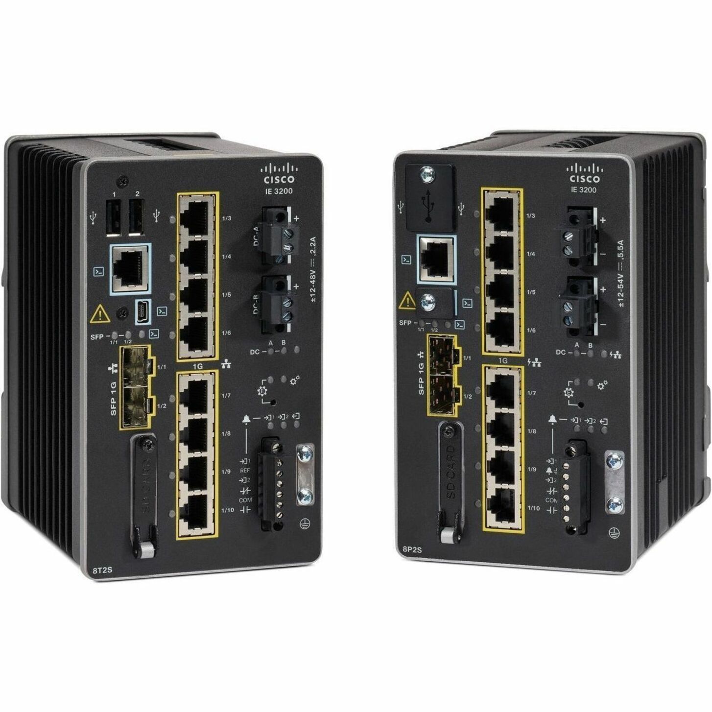 Cisco Catalyst IE-3200-8P2S-E Ethernet Switch - 8 Ports - Manageable - Gigabit Ethernet - 10/100/1000Base-T, 1000Base-X, 100Base-X - Refurbished - 3 Layer Supported - 2 SFP Slots - 32 W Power Consumpt