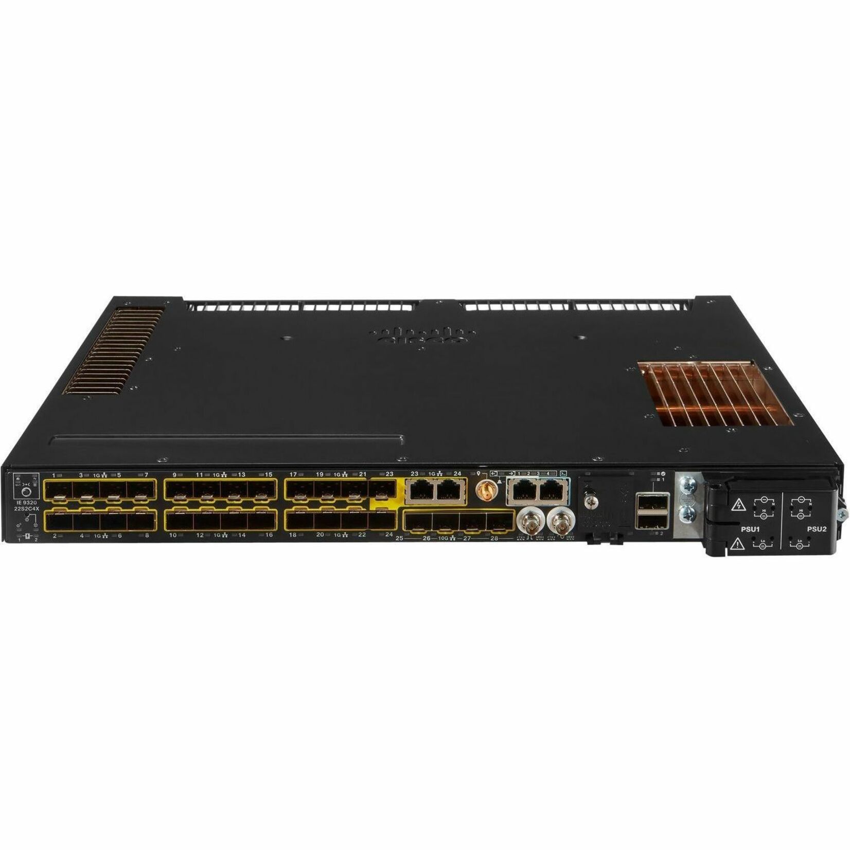 Cisco Catalyst IE9300 Ethernet Switch - 2 Ports - Manageable - Gigabit Ethernet, 10 Gigabit Ethernet - 10/100/1000Base-T, 1000Base-X, 10GBase-T - Refurbished - 3 Layer Supported - Modular - 24 SFP Slo