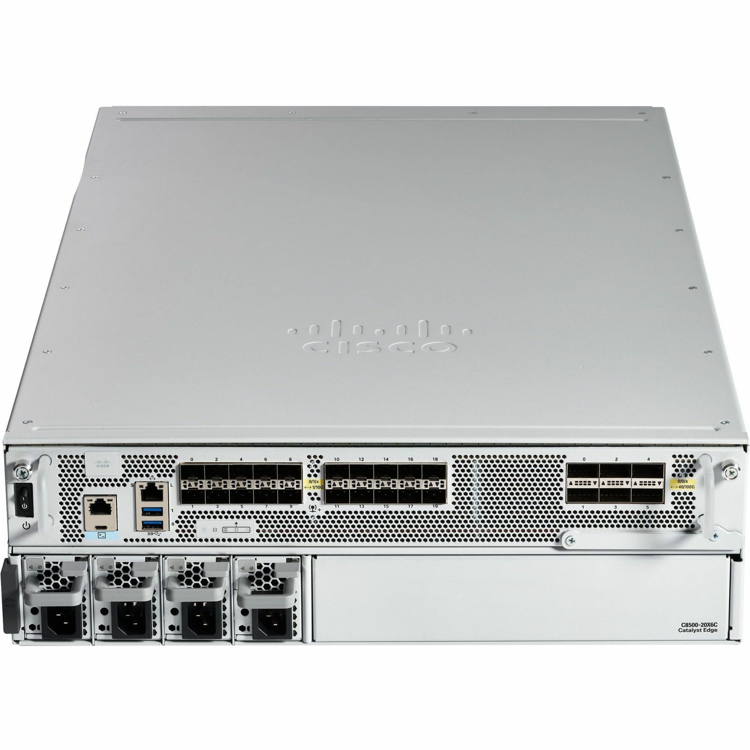 Cisco Catalyst 8500 Ethernet Switch - Manageable - 10 Gigabit Ethernet, 100 Gigabit Ethernet - 10GBase-X, 100GBase-X - Refurbished - 3 Layer Supported - Modular - Optical Fiber - 3U - Rack-mountable