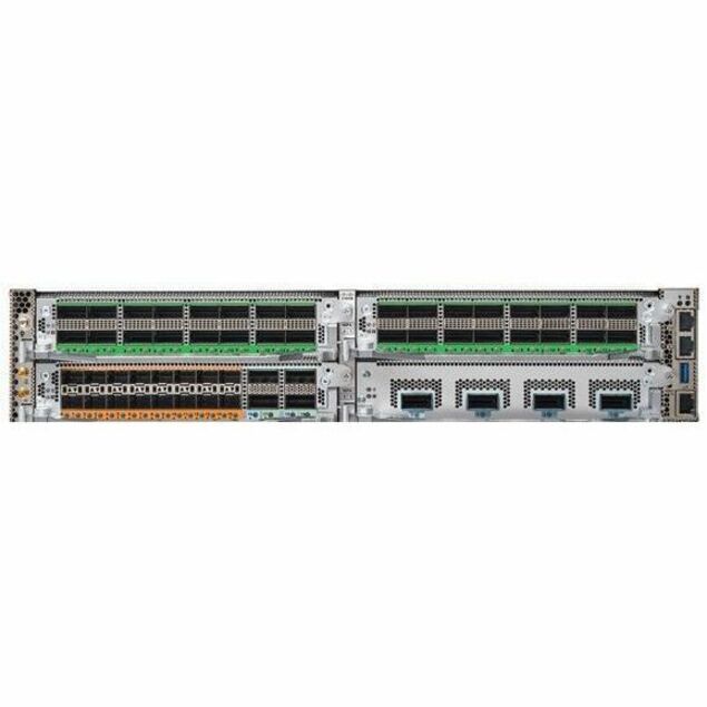 Cisco 8712-MOD-M Router - Management Port - 4 Port Adapter Slots - 64 GB - 400 Gigabit Ethernet - 2U - Rack-mountable