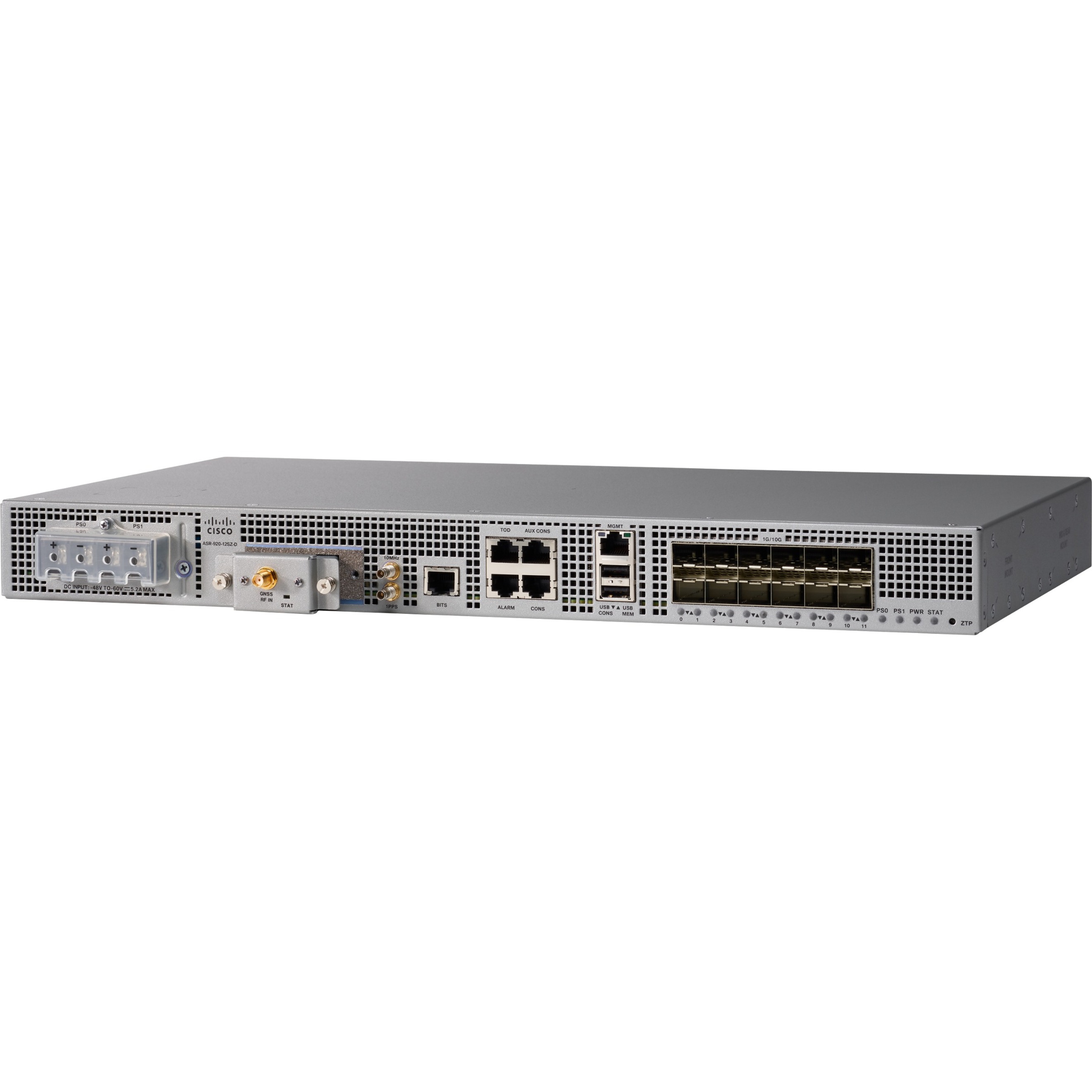 Cisco ASR 920 Router - Refurbished - Management Port - 12 - 10 Gigabit Ethernet - 1U - Rack-mountable
