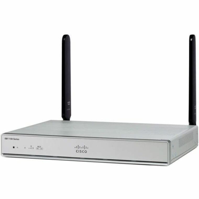 Cisco C1111-8PLTELAWQ Wi-Fi 5 IEEE 802.11ac/n 2 SIM Ethernet, Cellular Wireless Integrated Services Router - Refurbished - 4G - LTE 700, LTE 850, LTE 900, LTE 1500, LTE 1800, LTE 2100, LTE 2600, LTE 2