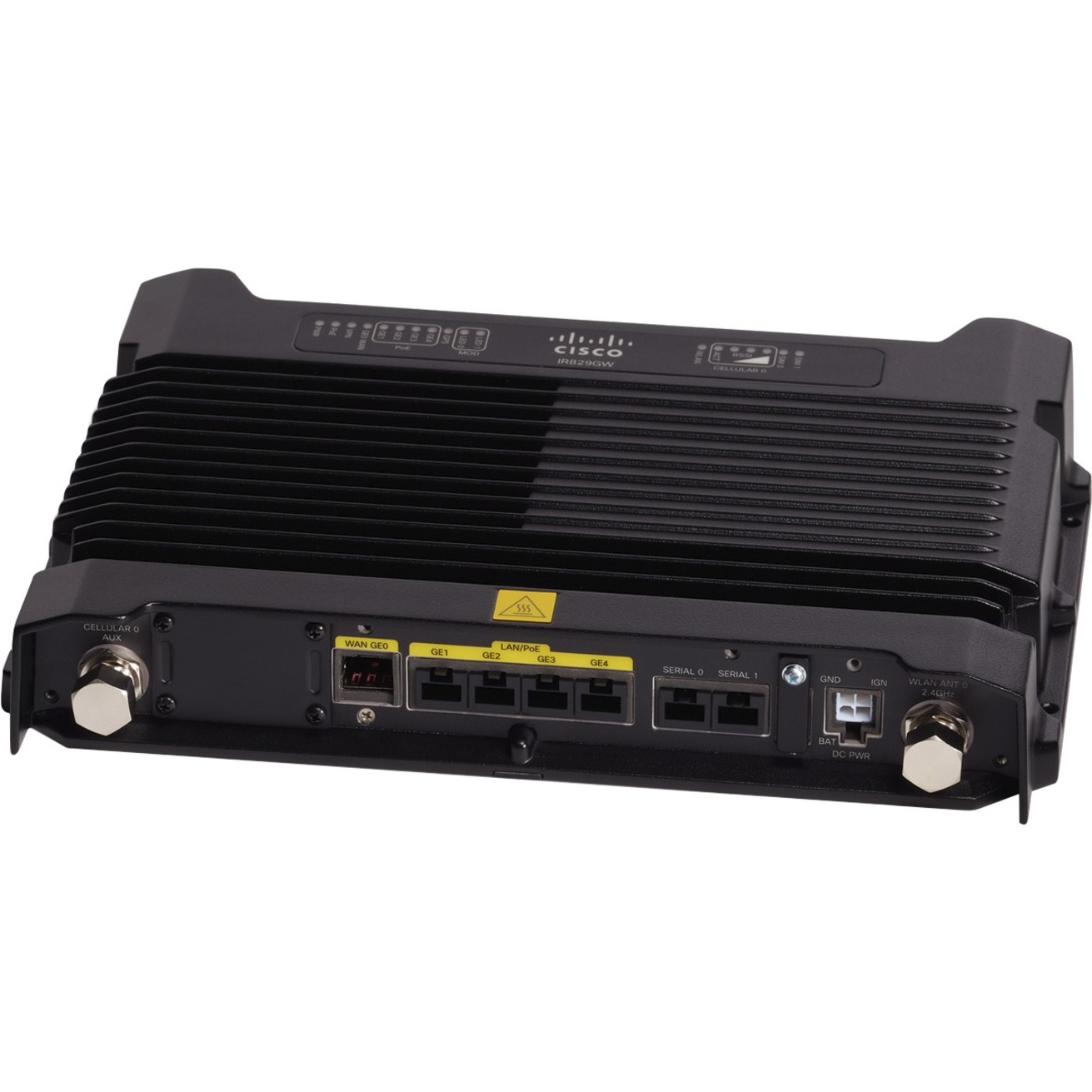 Cisco IR829B Wi-Fi 4 IEEE 802.11n 2 SIM Cellular Modem/Wireless Router - Refurbished - 4G - WCDMA 900, LTE 1900, LTE 800, WCDMA 1900, WCDMA 850, LTE 2100, WCDMA 1800, WCDMA 2100, LTE 850, LTE 1700, LT