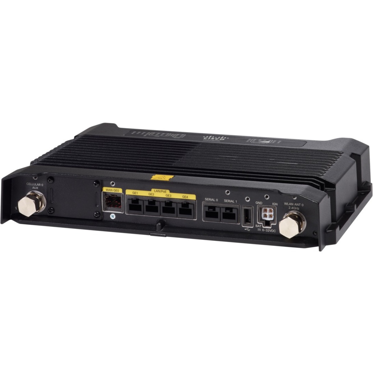 Cisco IR829 Wi-Fi 4 IEEE 802.11n 2 SIM Cellular, Ethernet Wireless Router - Refurbished - 4G - LTE 800, LTE 900, LTE 1800, LTE 2100, LTE 2600, WCDMA 850, WCDMA 900, WCDMA 1900, WCDMA 2100 - LTE, UMTS,