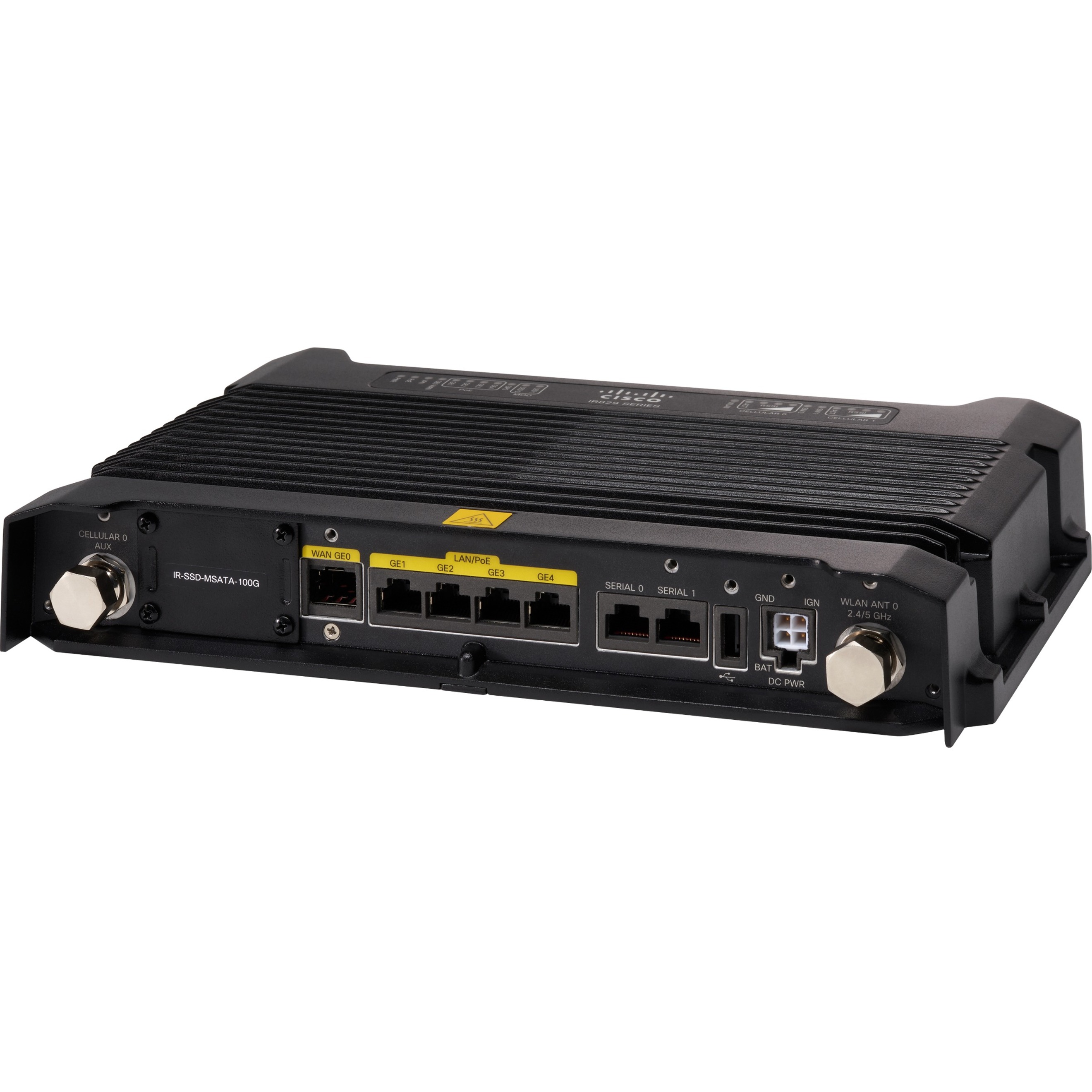 Cisco IR829M Wi-Fi 4 IEEE 802.11n 2 SIM Cellular Modem/Wireless Router - Refurbished - 4G - WCDMA 850, WCDMA 900, WCDMA 1700, WCDMA 1800, WCDMA 1900, WCDMA 2100, LTE 700, LTE 800, LTE 850, LTE 1700, L