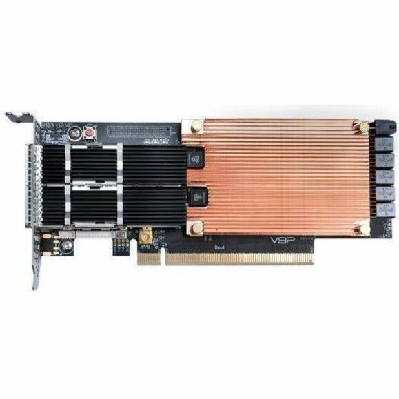 Cisco Nexus V9P-3 200Gigabit Ethernet Card - PCI Express 3.0 x16 - 200 Gbit/s Data Transfer Rate - 2 Port(s) - Optical Fiber - 100GBase-SR4, 40GBase-SR4, 40GBAse-LR4, 100GBase-LR4 - QSFP-DD - Plug-in 